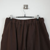 webbing belted cotton wide pants