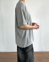 タイムプリントショーツスリーブTシャツ