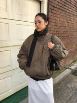 MA-1ハイネックパッデッドフィールドジャケット (2 Colors)