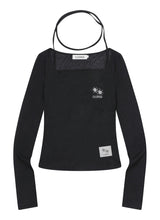 LIARE LAYERED STRAP HALTER NECK LONG SLEEVE T (3COLOR)