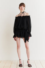 ANGEL HOOK DRESS black