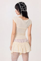 Dear Days Detachable Skorts (Cream)