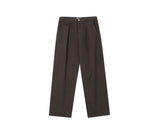 LMN エイブルワンタックコットンワイドパンツ (4 colors)