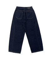 No.1106 curved P wide denim PT