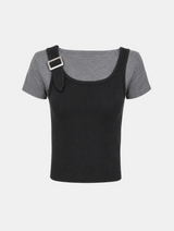 Nerin Buckle Layered Top