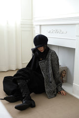 Muffler attached) ツイルハーフコート