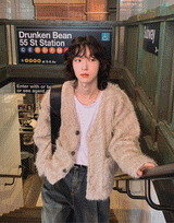 Logis Pocket Wool Knit Cardigan