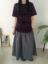 Ruffle short-sleeve T-shirt