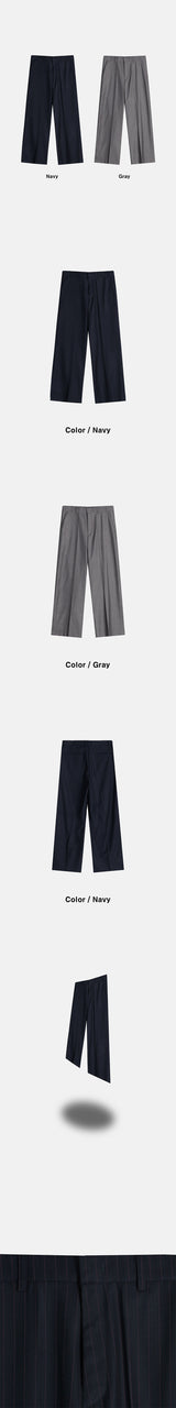 [S/S] Stripe wide slacks(2color)