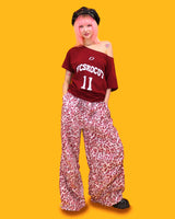 ビビットレオパードワイドパンツ (2color)