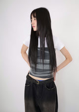 (UNISEX)トーントワイライトブラックデニム