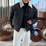 [Premium] LMN Cattle Wool Cropped Padded Jacket (2 Colors)