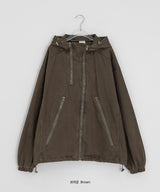 [unisex] Filta Washing Cotton Hood Zip-Up Jacket