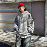 Oversized Back Painting Hoodie
