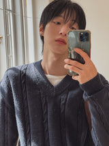 Beark Crop Cable Knit