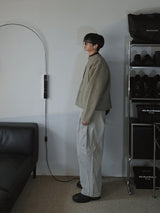 ASCLO Two Tuck Wide Cotton Pants (3color)