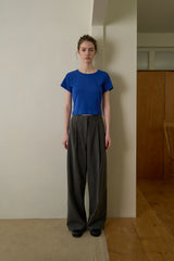 Label basic t-shirt_blue