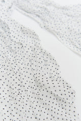 Leaf Dot Wrinkle Scarf