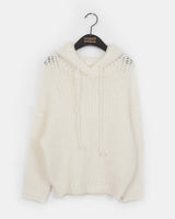 Sobel Alpaca Loose Fit Hoodie Knitwear