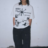 Untitled ロゴ ピグメントウォッシュ ショートスリーブ Off White