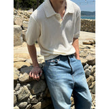 [S/S] コットンリネンハーフカラニット (3color)
