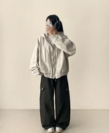 ノアダイアゴナルインシジョンカーゴヘムストリングワイドパンツ