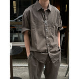 [SET UP가능] Washed cotton half shirts(6color)