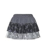 Galaxy Combo Frill Mini Skirt