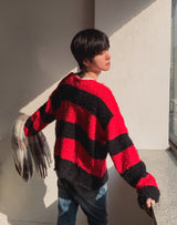 25FW★ [LANARCH] Destroyed Stripe Knit
