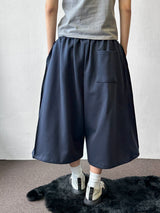 Loin Contrast Keyring Side Pintuck Bermuda Shorts 4 color