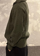 High-neck half zip-up knit 5COLOR