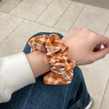 Check Scrunch-Orange