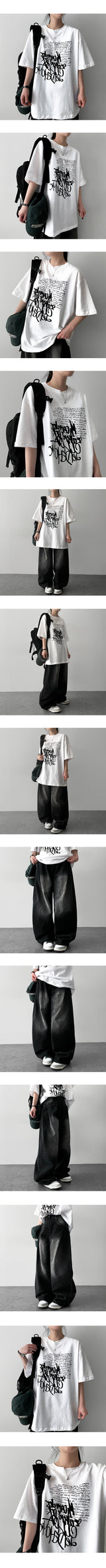 トーアオーバーサイズフィットショートスリーブTシャツ