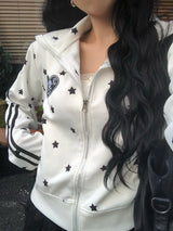 White Star Devil Jersey Zip-up