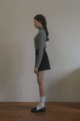 Early corduroy mini skirt_black