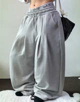 FRONT TWO PINTUCK BALLOON PANTS 🩶🤍🖤🍘5COLOR