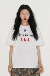 This is my idol's short-sleeved T-shirt made of Sorona cool touch ice skin.