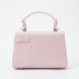 Pink Star Detail Mini Kelly Bag Top Handle Crossbody Shoulder Bag