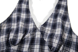 Rosy Check Lace Halter Top 231776629