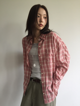 Lazy Log Check Shirt (2color)