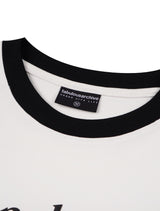 UNISEX Leris ラグランラインカラーロングスリーブ White Black (FCD3TS801M)