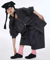 Destroyed YEGG Hoodie Charcoal
