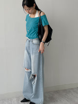 Lena Boat Neck Short Sleeve T-Shirt
