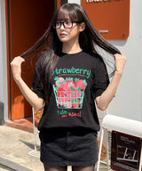 ストロベリーバケットTシャツ - 5COLOR