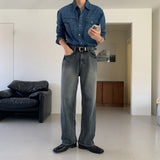 LMN Hey Two Pocket Line Denim Shirt (4 colors)