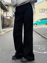 Qrun Swaying Mesh Bootcut Training Pants
