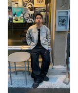 Non-faded double-knee carpenter denim pants
