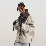 RELABEL 23AW ストラクチャードデタッチャブル Dooded ラムズウールジャケット