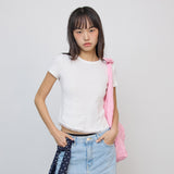 Baby lace tee_ivory