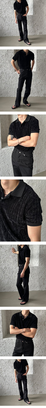 [UNISEX] ベーシックフレアブーツカットパンツ (2color)